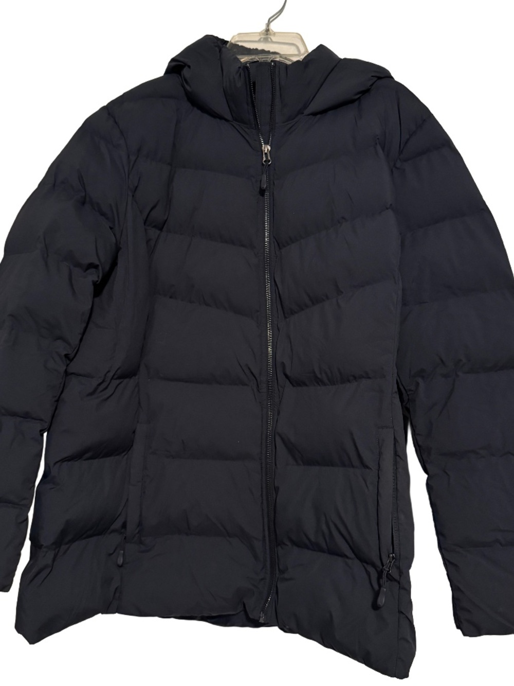 32 Degrees Granite Grey Hooded Puffer Jacket, XXL